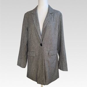 LUCY AVENUE Elegant Women's Gray Blazer size M